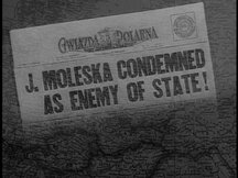 The previous newspaper translated to English - J. Moleska condemned as enemy of state!